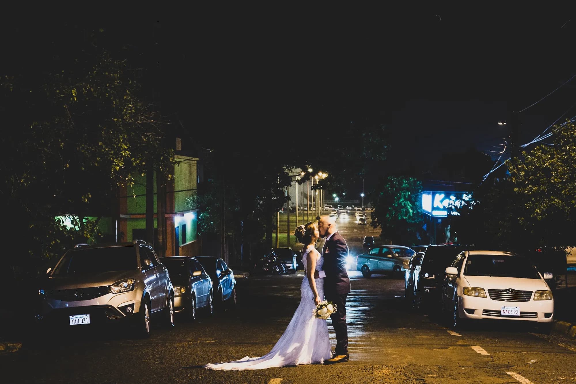 Luces de ciudad — fotografía de bodas